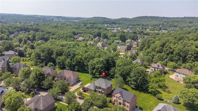 360 Steeplechase Dr, Cranberry Twp, PA 16066 - aerial view of residential area with a heavily wooded area