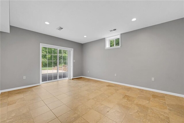130 Sewickley Farm Cir, Marshall, PA 16046 - spare room featuring plenty of natural light and recessed lighting