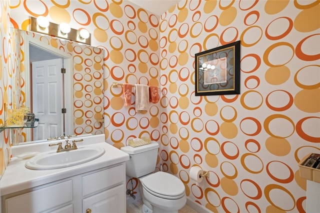 6422 Jefferson Pointe Cir, Jefferson Hills, PA 15025 - half bathroom featuring wallpapered walls and vanity