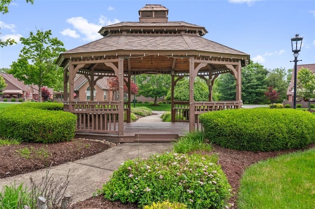 6422 Jefferson Pointe Cir, Jefferson Hills, PA 15025 - surrounding community with a gazebo and a wooden deck