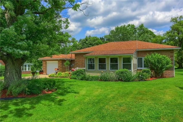 1059 Old Princeton Rd, Shenango Twp Law, PA 16101 - rear view of house featuring a garage and a yard