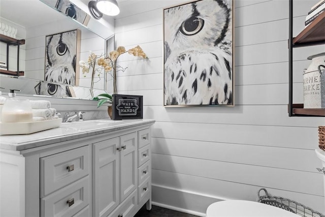 6909 Meade St, Point Breeze, PA 15208 - bathroom featuring vanity and toilet