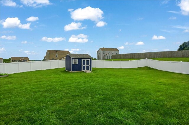 112 Norfolk Dr, Buffalo Twp But, PA 16055 - fenced backyard featuring a storage shed