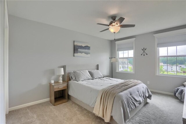 112 Norfolk Dr, Buffalo Twp But, PA 16055 - bedroom with light carpet and ceiling fan