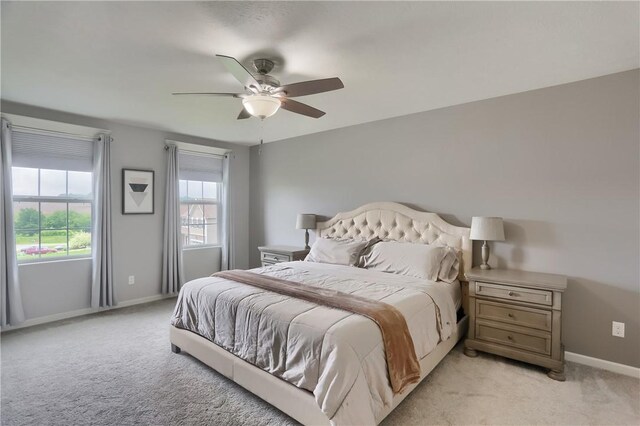 112 Norfolk Dr, Buffalo Twp But, PA 16055 - bedroom with light colored carpet and a ceiling fan