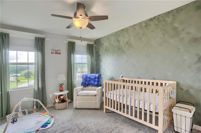 112 Norfolk Dr, Buffalo Twp But, PA 16055 - bedroom with a ceiling fan and carpet floors
