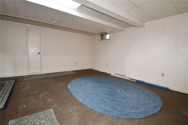 794 Mercer Rd, Center Twp But, PA 16001 - finished below grade area with wooden walls