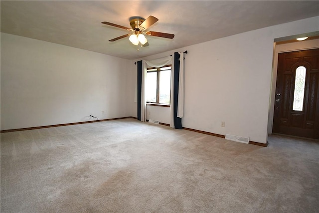 794 Mercer Rd, Center Twp But, PA 16001 - carpeted empty room with ceiling fan and baseboards