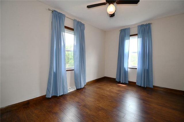 794 Mercer Rd, Center Twp But, PA 16001 - unfurnished room with a ceiling fan and hardwood / wood-style floors