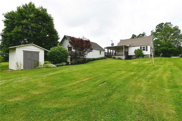 794 Mercer Rd, Center Twp But, PA 16001 - view of grassy yard featuring a shed