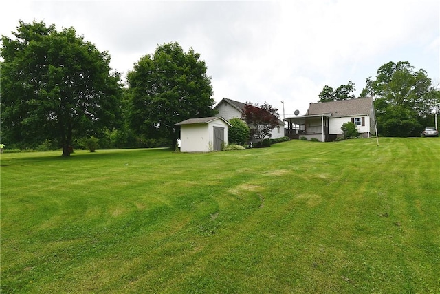 794 Mercer Rd, Center Twp But, PA 16001 - view of green lawn featuring a shed