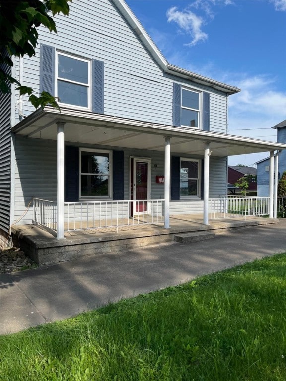 114 N Main St, Masontown, PA 15461 - view of front of property with covered porch