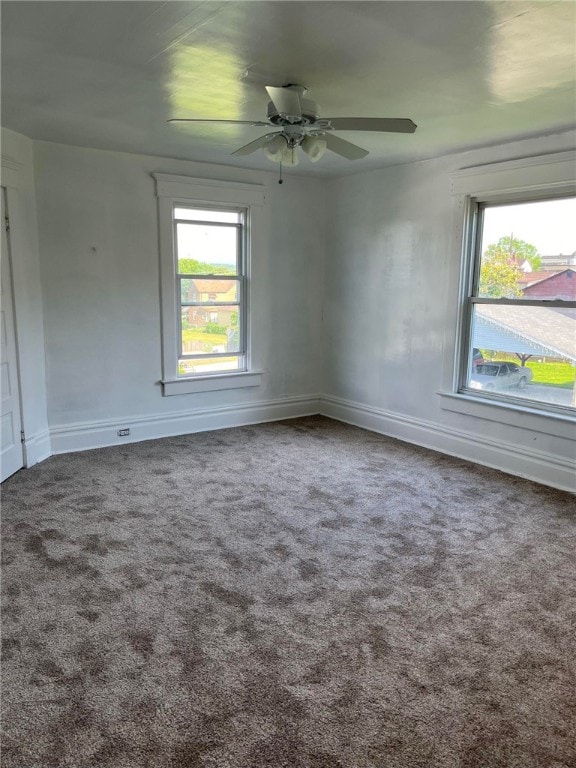 114 N Main St, Masontown, PA 15461 - unfurnished room with carpet and a ceiling fan