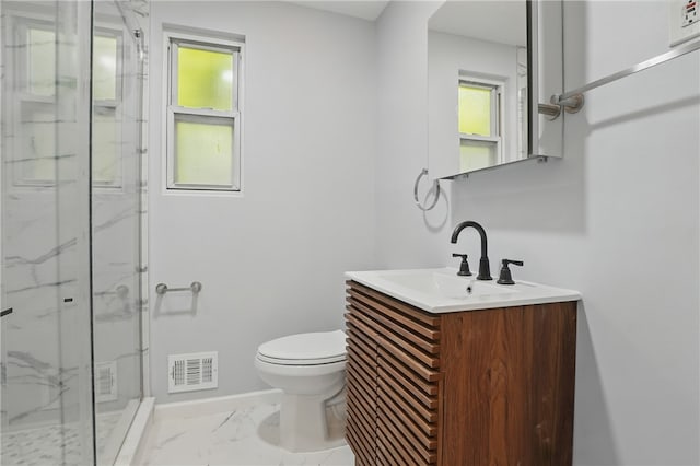3917 Beechwood Blvd, Squirrel Hill, PA 15217 - bathroom featuring marble finish flooring, a marble finish shower, and vanity