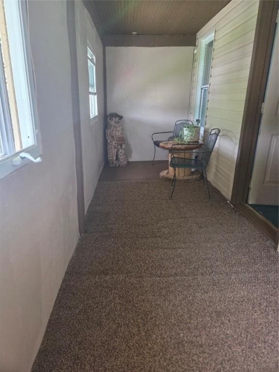 1243 2nd St, Brownsville, PA 15417 - hallway featuring wood ceiling