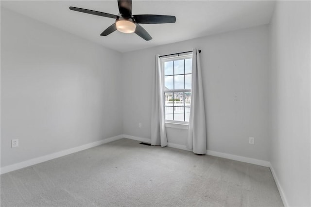 313 Camden Dr, Lehigh Twp, PA 16063 - empty room featuring ceiling fan and carpet flooring