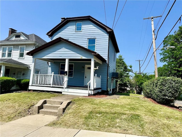 2300 Palm Beach Ave, Beechview, PA 15216 - view of front of house featuring a porch and a front lawn