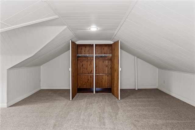 435 Walde St, Mount Oliver, PA 15210 - additional living space featuring carpet and vaulted ceiling