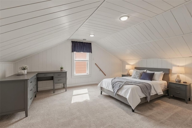 435 Walde St, Mount Oliver, PA 15210 - bedroom featuring vaulted ceiling and light colored carpet