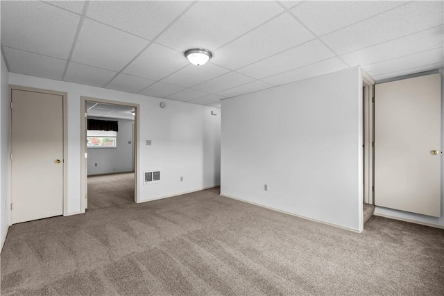 435 Walde St, Mount Oliver, PA 15210 - unfurnished bedroom with carpet flooring and a drop ceiling