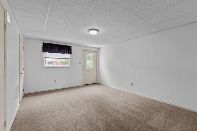 435 Walde St, Mount Oliver, PA 15210 - carpeted spare room featuring a paneled ceiling and baseboards