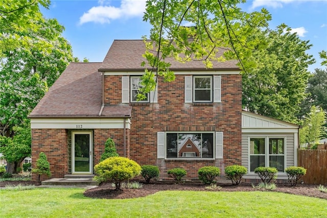 112 Taylor Run Rd, Monongahela, PA 15063 - view of front facade featuring brick siding, a shingled roof, and board and batten siding