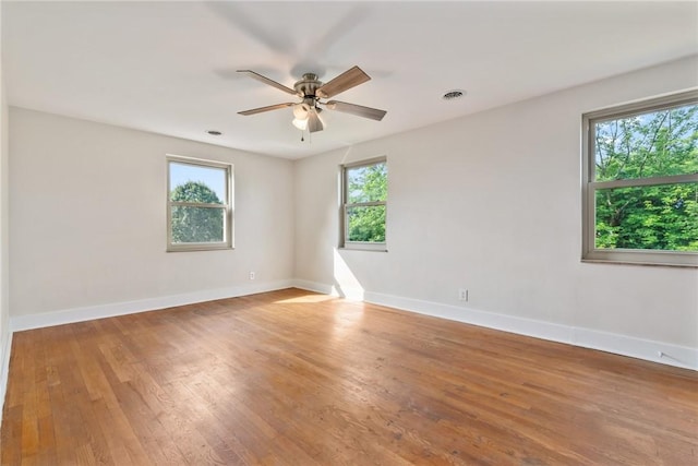 112 Taylor Run Rd, Monongahela, PA 15063 - unfurnished room featuring a ceiling fan and light wood-style floors