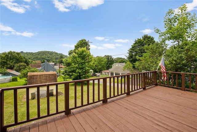 501 Bay, Stonycreek Twp, PA 15902 - wooden terrace with a yard