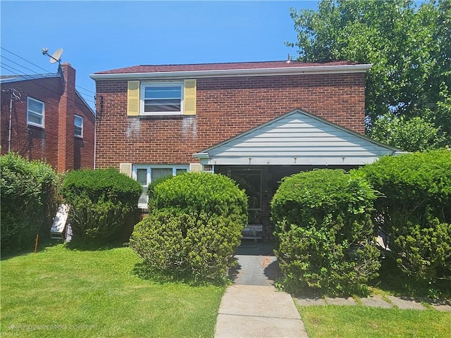 4717 Coleridge St, Stanton Heights, PA 15201 - view of front of home featuring brick siding and a front lawn
