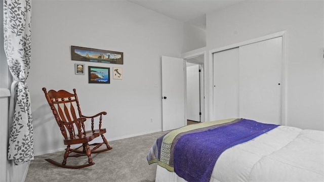 1451 Keystone St, Natrona Hts/Harrison Twp, PA 15065 - bedroom with carpet, a closet, and vaulted ceiling