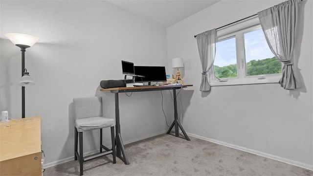 1451 Keystone St, Natrona Hts/Harrison Twp, PA 15065 - office with carpet floors and lofted ceiling