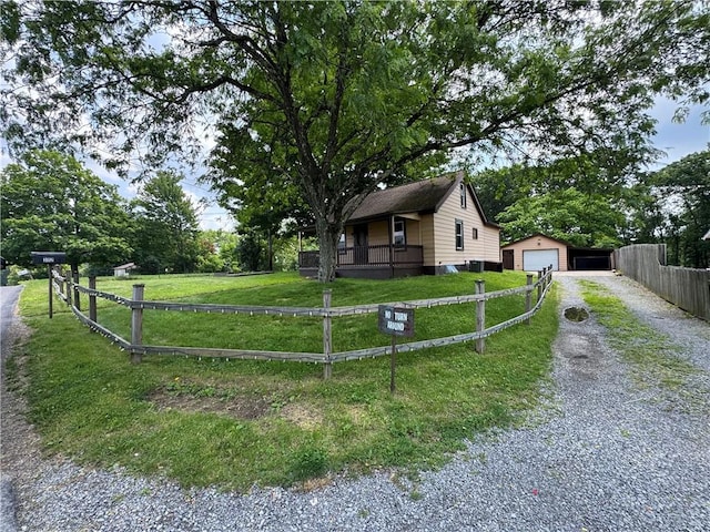 3112 Ridge Ave, Hopewell Twp Bea, PA 15001 - bungalow-style home with driveway, a garage, and an outdoor structure
