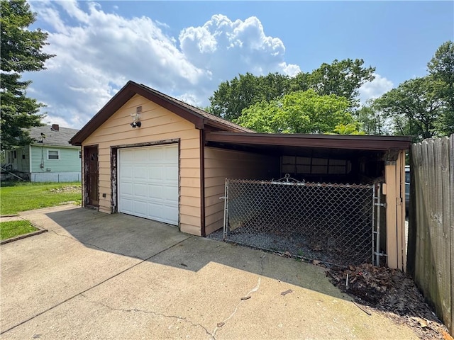 3112 Ridge Ave, Hopewell Twp Bea, PA 15001 - garage with concrete driveway and a detached garage