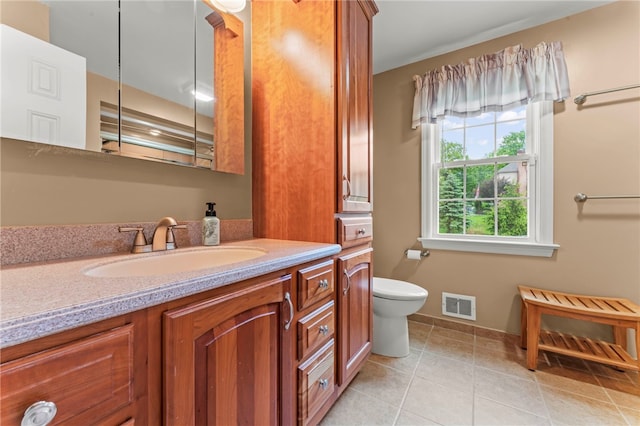 295 Sugar Cp, Peters Twp, PA 15367 - bathroom with vanity and tile patterned flooring