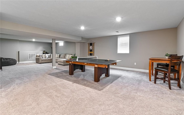 1191 Brook View Ct, Mccandless, PA 15237 - game room with carpet and recessed lighting