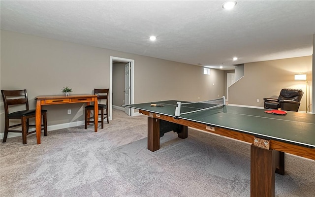1191 Brook View Ct, Mccandless, PA 15237 - game room with light carpet and recessed lighting