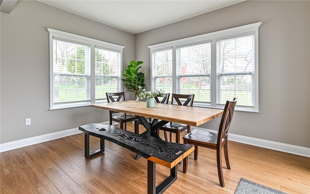1191 Brook View Ct, Mccandless, PA 15237 - dining room featuring baseboards and light wood-type flooring