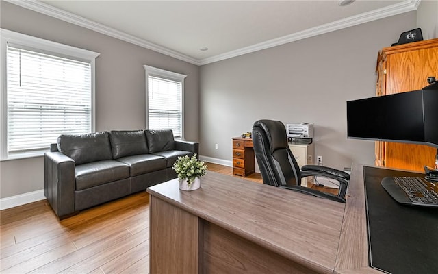 1191 Brook View Ct, Mccandless, PA 15237 - office space featuring light wood-type flooring and crown molding