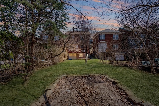 3485 Beechwood Blvd, Greenfield, PA 15217 - yard at dusk featuring a lawn