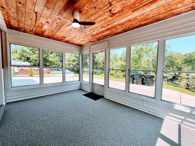 155 Broadbent Rd, Ohio Twp, PA 15143 - unfurnished sunroom with plenty of natural light and ceiling fan