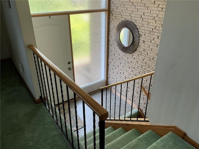 143 Herbst Rd, Kennedy Twp, PA 15108 - staircase with carpet flooring and baseboards
