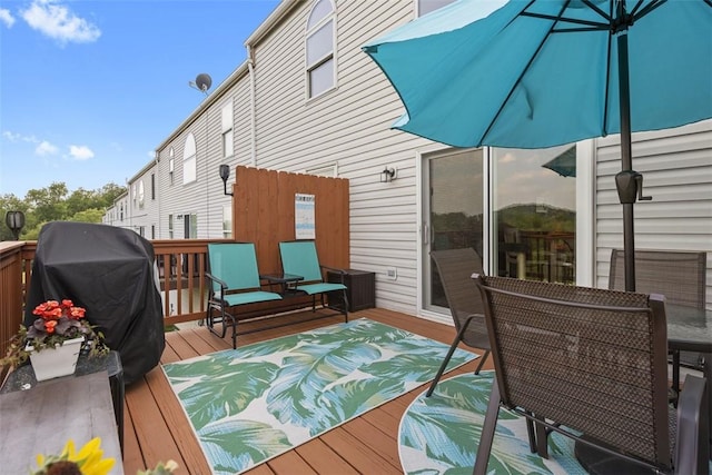 23 Sunset Ct, Cranberry Twp, PA 16066 - wooden deck with grilling area