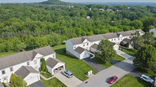 23 Sunset Ct, Cranberry Twp, PA 16066 - aerial view of residential area featuring a forest