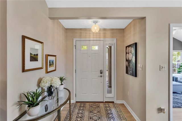 1041 Clerkenwell Ln, Cranberry Twp, PA 16066 - foyer entrance featuring light wood-style floors and baseboards