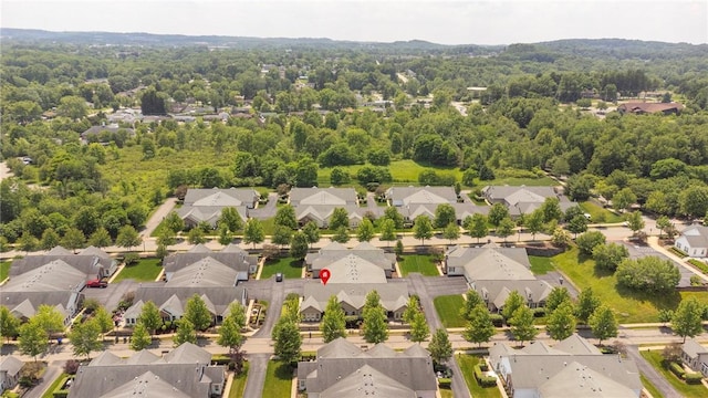 1041 Clerkenwell Ln, Cranberry Twp, PA 16066 - aerial view of residential area featuring a forest