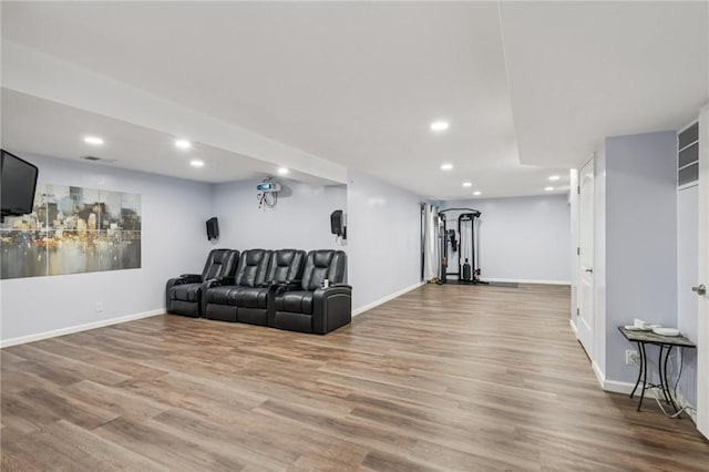 2811 De Paul Ct, Franklin Park, PA 15143 - living room featuring recessed lighting and wood finished floors
