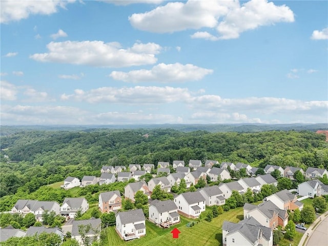 2811 De Paul Ct, Franklin Park, PA 15143 - aerial perspective of suburban area featuring a forest