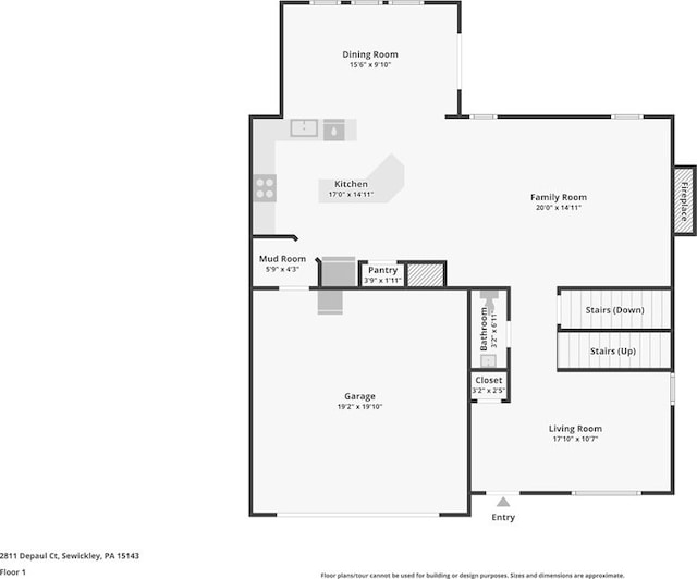 2811 De Paul Ct, Franklin Park, PA 15143 - view of room layout