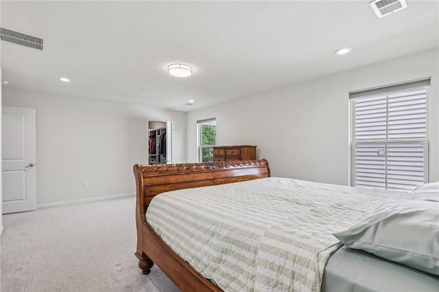2811 De Paul Ct, Franklin Park, PA 15143 - carpeted bedroom with recessed lighting, a walk in closet, and a closet