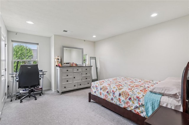 2811 De Paul Ct, Franklin Park, PA 15143 - carpeted bedroom with recessed lighting and a desk